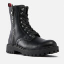 Tommy Hilfiger Girls' Vegan Leather Boots - UK 12 Kids