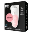 Braun Silk-épil 5 5-516, Epilator for Beginners, White/Pink