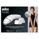 Braun Silk·expert Pro 3 PL3233 Women’s IPL, At-Home Permanent Visible Hair Removal, White/Silver