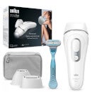 Braun Silk·expert Pro 3 PL3121 Women’s IPL, At-Home Permanent Visible Hair Removal, White/Silver