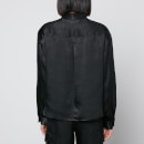 Calvin Klein Jeans Women's Satin Utility Shirt - Ck Black - XS