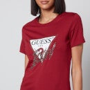 Guess Icon Embellished Cotton-Jersey T-Shirt - XS
