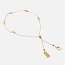 Coach Gold-Plated and Faux Pearl Slider Bracelet