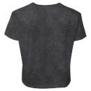Stranger Things Logo Women's Cropped T-Shirt - Black Acid Wash