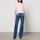 See By Chloé Patchwork Denim Flared Jeans - W27