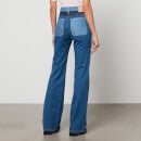 See By Chloé Patchwork Denim Flared Jeans - W27