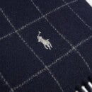 Polo Ralph Lauren Windowpane Check Print Wool-Blend Scarf