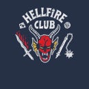 Sudadera con capucha vintage Hellfire Club de Stranger Things - Azul marino