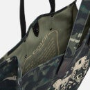 Coach Leather-Trimmed Camouflage-Print Canvas Tote Bag