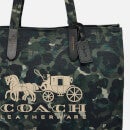 Coach Leather-Trimmed Camouflage-Print Canvas Tote Bag