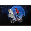NECA E.T. The Extra-Terrestrial 40th Anniversary Elliot and E.T. on Bike 7 Inch Scale Action Figure