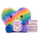 Swizzels Love Hearts Love is Love Rainbow Heart Soft Toy
