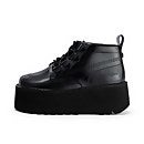 Adult Unisex Kick Boot Platform Patent Leather Black