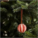 Broste Copenhagen Christmas Sphere Bauble - Large - Orange