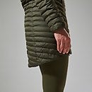 Nula Lange Micro Jacket für Damen - Grün