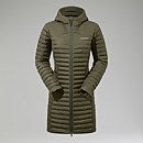 Women's Nula Micro Synthetic Insulated Long Jacket - Green