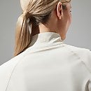 24/7 Long Sleeve Half Zip Tech T-Shirt für Damen - Naturfarben