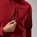 Men's Prism Micro Half Zip Polartec® Fleece - Red