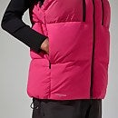 Unisex Sabber Down Insulated Gilet - Pink