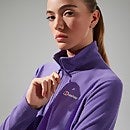 Women's URB Prism Cropped Half Zip Fleece - Purple