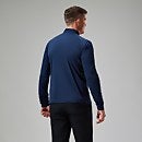 Men's Trailblaze Half Zip Long Sleeve Tech Tee - Blue
