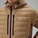Men's Theran Hybrid Hooded Insulated Jacket - Natural