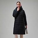 Women's Embo 4in1 Down Insulated Long Jacket - Black