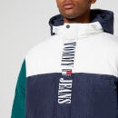 Tommy Jeans Archive Colour-Block Shell Puffer Jacket - L