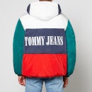 Tommy Jeans Archive Colour-Block Shell Puffer Jacket - L