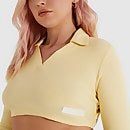 Women's Harrie Cropped T-Shirt Light Yellow