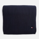 Tommy Hilfiger Essential Logo-Embroidered Rib-Knitted Scarf