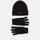 Tommy Hilfiger Essential Cotton-Blend Beanie & Gloves Set