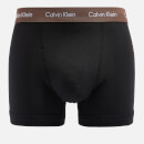 Calvin Klein 3-Pack Contrast Waistband Cotton Trunks - S