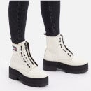 Tommy Jeans Tamy Higher 3A Leather Zip-Up Boots - UK 3.5