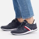 Tommy Hilfiger Iconic Tape Leather-Blend Trainers - UK 7