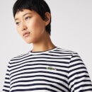 Lacoste Striped Organic Cotton Jersey T-Shirt - EU 36/UK 8