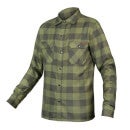 Endura Hummvee Flannel Shirt - Bottle Green - XXL