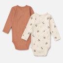 Liewood Baby Hali Two-Pack Organic Cotton-Blend Babygrows - 0-3 months