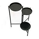 3 Tier Black Metal Plant Stand