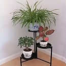 3 Tier Black Metal Plant Stand