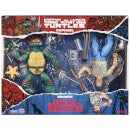 Playmates Teenage Mutant Ninja Turtles x Stranger Things Raphael v Hopper Action Figure 2 Pack
