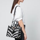 Kate Spade New York Manhattan Zebra Chenille and Leather Small Tote Bag