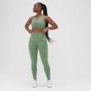 Leggings senza cuciture slavati MP da donna - Verde giada slavato