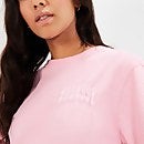 Guiditta-Cropped-Sweatshirt mit Kragen Rosa für Damen