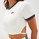 Cropped T-Shirt Chee Weiß für Damen