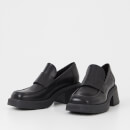 Vagabond Dorah Leather Heeled Loafers - UK 3