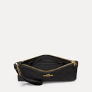 Coach Box Program Small Leather Wristlet Bag