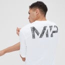 MP 남성용 그릿 그래픽 오버사이즈 티셔츠 - 화이트