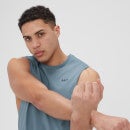 MP vīriešu sporta krekls ar pazeminātu rokas izgriezumu “Grit Graphic” — Pelēcīgi zils - XS