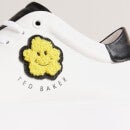 Ted Baker Maymay Magnolia Flower Flatform Leather Trainers - UK 6